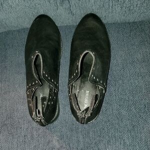 Lane Bryant Black Studded Loafers